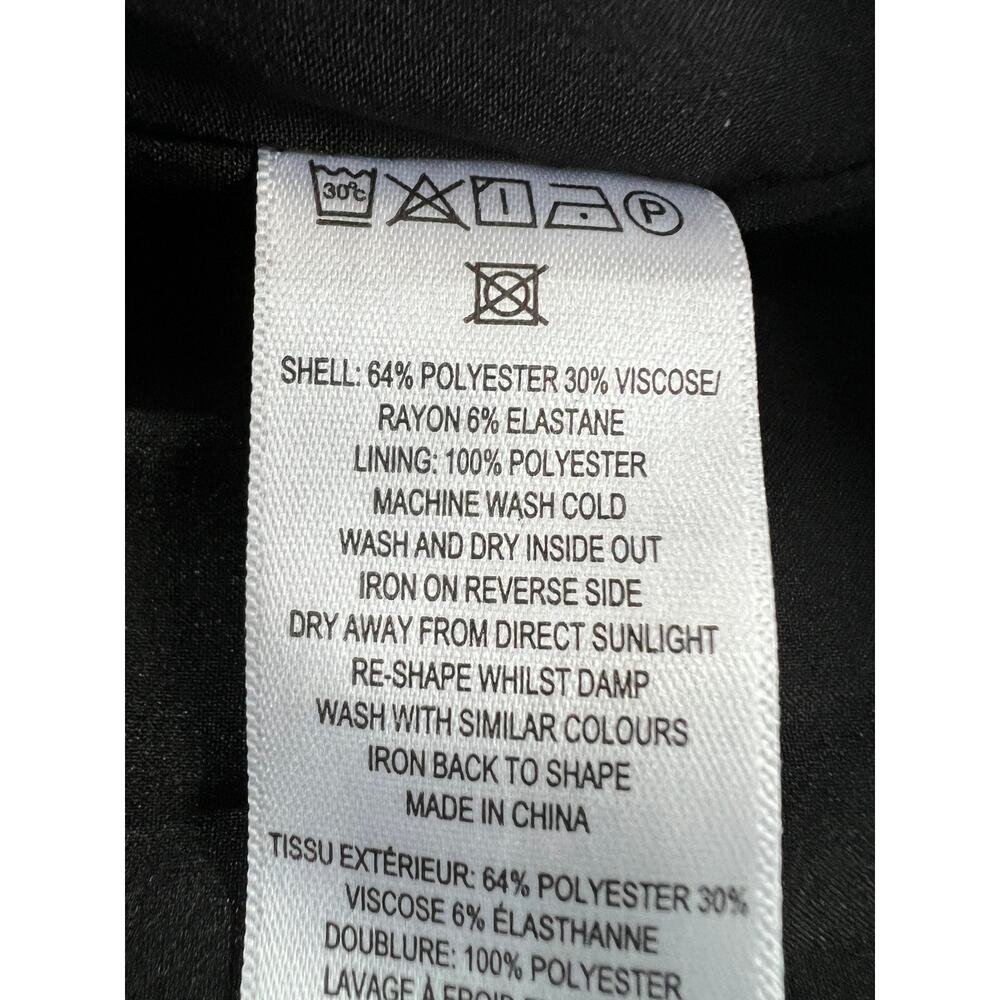 FRENCH CONNECTION WOMENS 12 WHISPER RUTH MINI DRESS BLACK COCKTAIL PARTY NEW - Picture 13 of 14